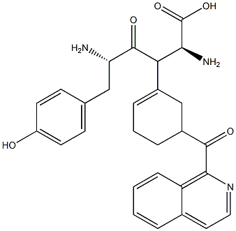 tyrosyl 1,2,3,4-tetrahydro-3-isoquinolinecarbonyl-phenylalanine 结构式