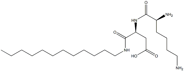 lysyl-aspartic acid N-laurylamide 结构式
