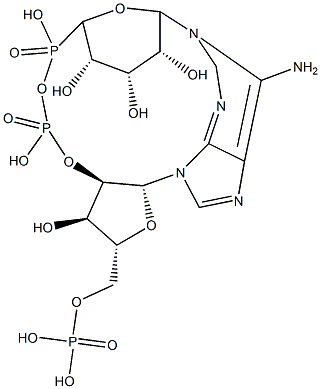 1-(5-phosphoribosyl)-2'-phosphoadenosine 5'-phosphate cyclic anhydride 结构式