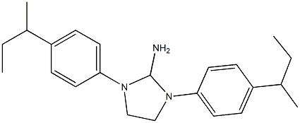 1,3-bis(4-sec-butylphenyl)-4,5-dihydroimidazol-2-ylamine 结构式