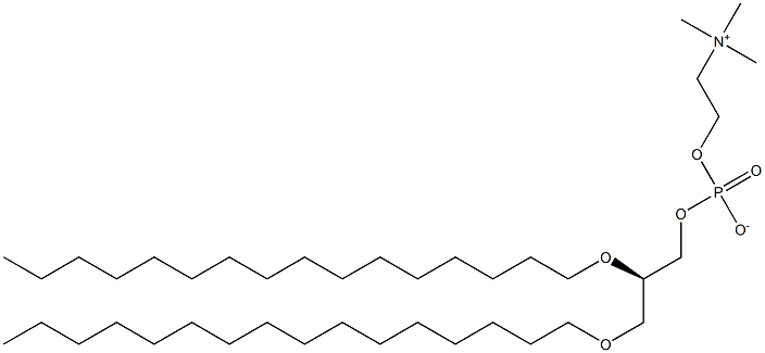 1,2-dihexadecyl-sn-glycero-3-phosphocholine 结构式