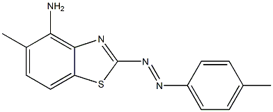 5-p-dimethyl-aminophenylazobenzthiazole 结构式