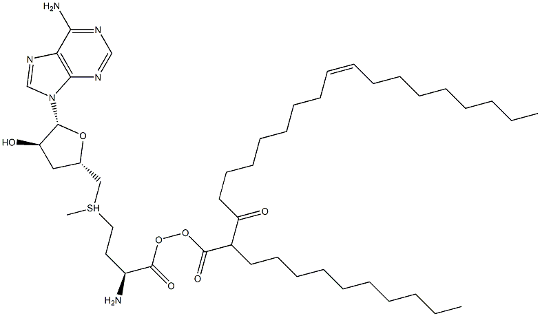 S-adenosylmethionine N-ole-1-oyltaurate 结构式