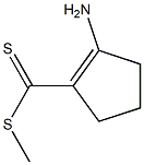 methyl-2-aminocyclopentene-1-dithiocarboxylic acid 结构式