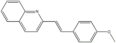 p-methoxy-2-styrylquinoline 结构式