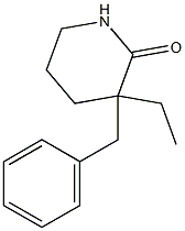 3-benzyl-3-ethyl-2-piperidinone 结构式