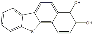 3,4-dihydro-3,4-dihydroxybenzo(b)naphtho(2,1-d)thiophene 结构式