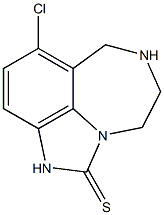 8-chlorotetrahydroimidazo(4,5,1-jk)(1,4)-benzodiazepin-2(1H)-thione 结构式