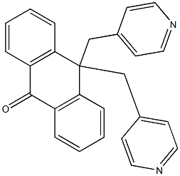 10,10-bis(4-pyridinylmethyl)-9(10H)-anthracenone 结构式