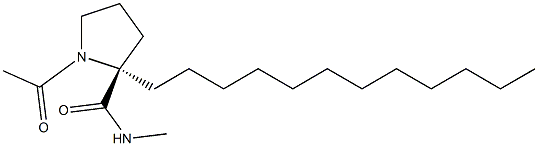 N-acetyl-tauryl-proline methylamide 结构式