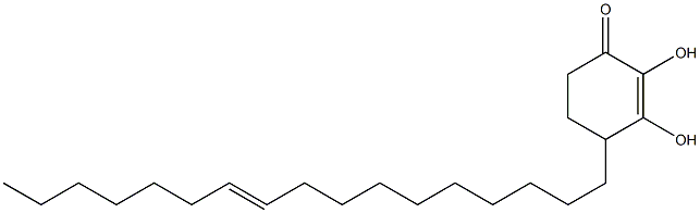 dihydroxy-4-(10-heptadecenyl)-2-cyclohexenone 结构式