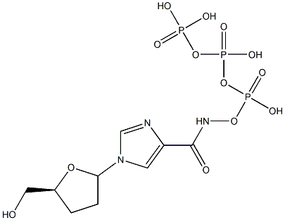 1-(2-deoxyribofuranosyl)-imidazole-4-carboxamide triphosphate 结构式