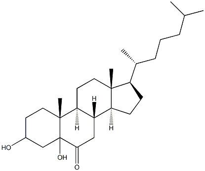 5-hydroxy-6-ketocholestanol 结构式