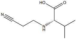 N-(2-cyanoethyl)valine 结构式