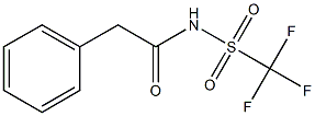 N-(phenylacetyl)trifluoromethanesulfonamide 结构式