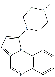 1-(4-methyl-1-piperazinyl)pyrrolo(1,2-a)quinoxaline 结构式