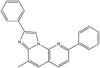 6-methyl-2,8-diphenylimidazo(1,2-a)(1,8)naphthyridine 结构式