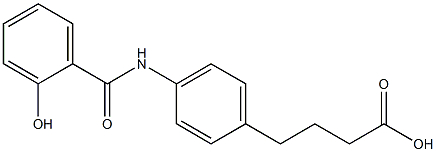 4-(4-((2-hydroxybenzoyl)amino)phenyl)butyric acid 结构式