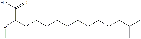 2-methoxy-13-methyltetradecanoic acid 结构式