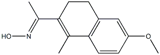 1-methyl-2-(1-hydroxyiminoethyl)-6-methoxy-3,4-dihydronaphthalene 结构式