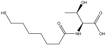 N-(7-mercaptoheptanoyl)threonine 结构式