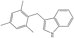 3-(2,4,6-trimethylbenzyl)indole 结构式