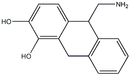 10-(aminomethyl)-9,10-dihydro-1,2-dihydroxyanthracene 结构式