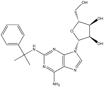 2-((phenylisopropyl)amino)adenosine 结构式
