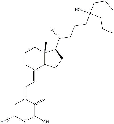 26,27-diethyl-1,25-dihydroxyvitamin D3 结构式