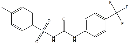 N-(4-methylphenylsulfonyl)-N'-(4-trifluoromethylphenyl)urea 结构式