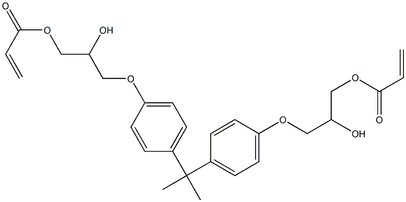 2,2-BIS(4-(2-HYDROXY-3-ACRYLOXYPROPOXY)PHENYL)-PROPANE 结构式