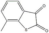7-METHYLBENZOTHIOPHENE-2,3-DIONE 结构式
