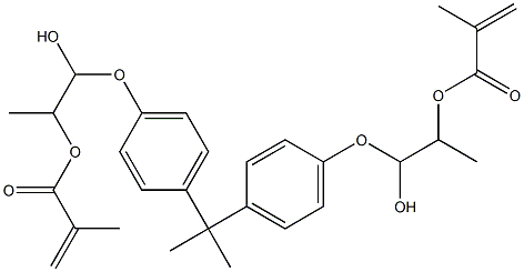 2,2-BIS(4-(2-METHACROYLOXYPROPOPOXY)PHENYL)PROPANE 结构式