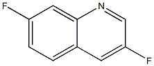 3,7-DIFLUOROQUINOLINE 结构式