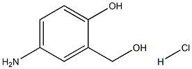 4-AMINO-2-HYDROXYMETHYLPHENOL-HYDROCHLORIDE 结构式