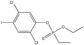 O-(2,5-DICHLORO-4-IODOPHENYL)O-ETHYLETHYLPHOSPHONOTHIONATE 结构式