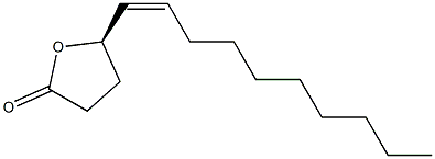 (R,(Z))-5-(1-DECENYL)DIHYDRO-2(3H)-FURANONE 结构式