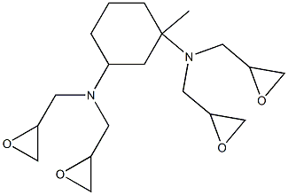 N,N,N',N'-TETRAGLYCIDYL-1,3-BISAMINOMETHYLCYCLOHEXANE 结构式