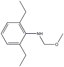 2,6-DIETHYL-N-(METHOXYMETHYL)ANILINE 结构式