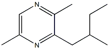 2,5-DIMETHYL-3-(2-METHYLBUTYL)PYRAZINE 结构式