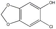 2-CHLORO-4,5-(METHYLENEDIOXY)PHENOL 结构式