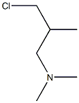1-CHLORO-2-METHYL-3-DIMETHYLAMINOPROPANE 结构式