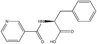 N-NICOTINOYL-L-PHENYLALANINE 结构式