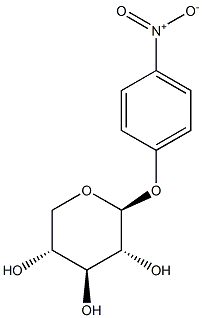 PARA-NITROPHENYL-B-D-XYLPYRANOSIDE 结构式