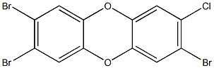 2,3,7-TRIBROMO-8-CHLORODIBENZO-PARA-DIOXIN 结构式