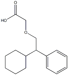 CYCLOHEXYLPHENYLETHOXYACETICACID 结构式