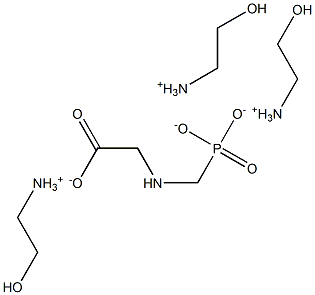 ETHANOLAMINESALTOFGLYPHOSATE 结构式