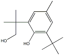 6-TERT-BUTYL-2-(HYDROXY-TERT-BUTYL)-4-METHYLPHENOL 结构式