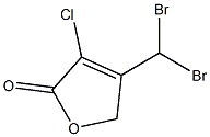 3-CHLORO-4-(DIBROMOMETHYL)-2(5H)-FURANONE 结构式