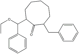 2-(ALPHA-ETHOXYBENZYL)-8-BENZYLCYCLOOCTANONE 结构式